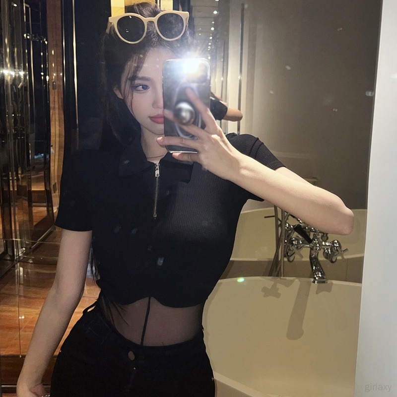 Áo liền quần Tay Ngắn Màu Sắc Thanh Lịch Phong Cách Hàn Quốc Cho Nữ