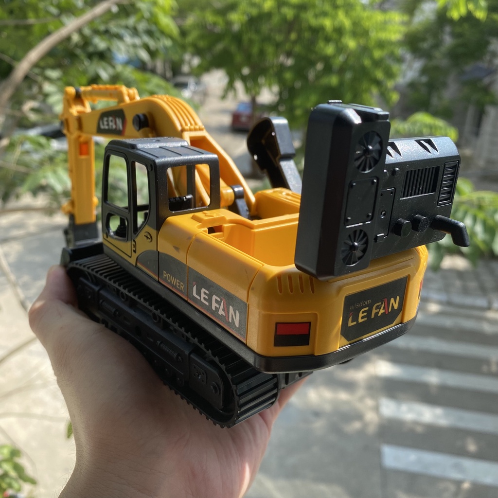 Đồ chơi mô hình xe móc kèm ủi chạy đà linh hoạt mở được thùng xe nhựa ABS an toàn