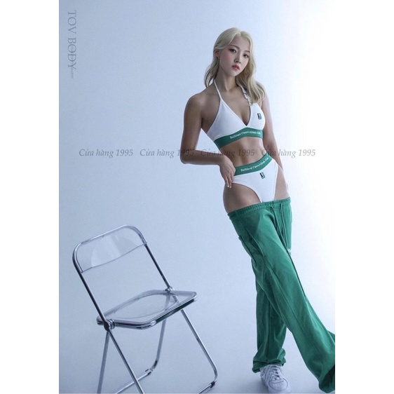 Set bikini viền xanh siêu hot (có 3 loại) - CarotShop