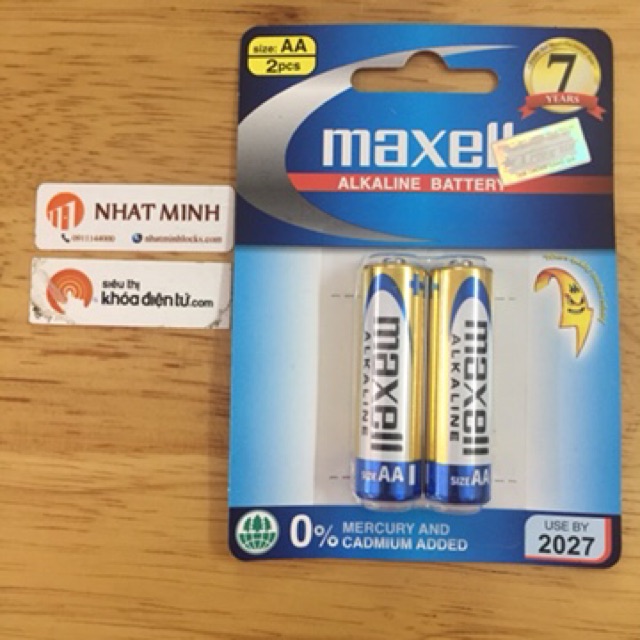 Pin Maxell Akaline AA dùng cho khoá điện tử