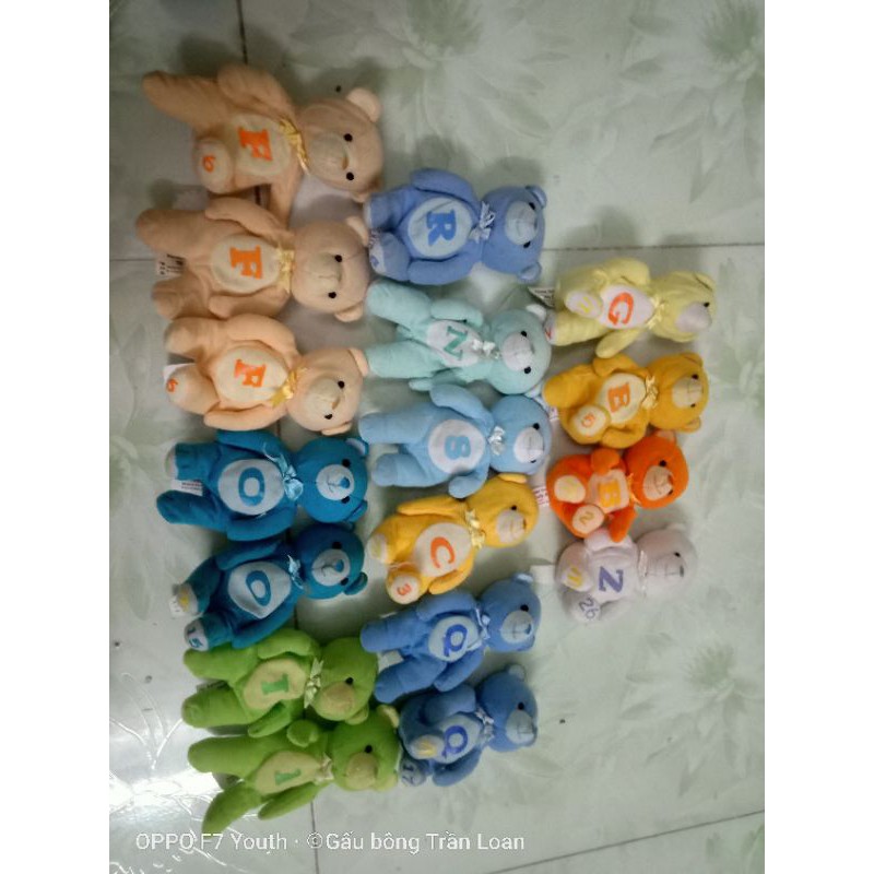 gấu bông có in chữ cái