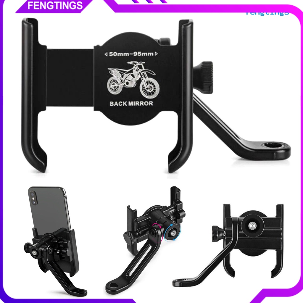 Giá đỡ điện thoại gắn tay lái xe máy bằng hợp kim nhôm có thể điều chỉnh