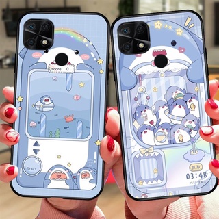ốp lưng điện thoại Xiaomi redmi 10c bộ cá mập shack đu đu đu xanh