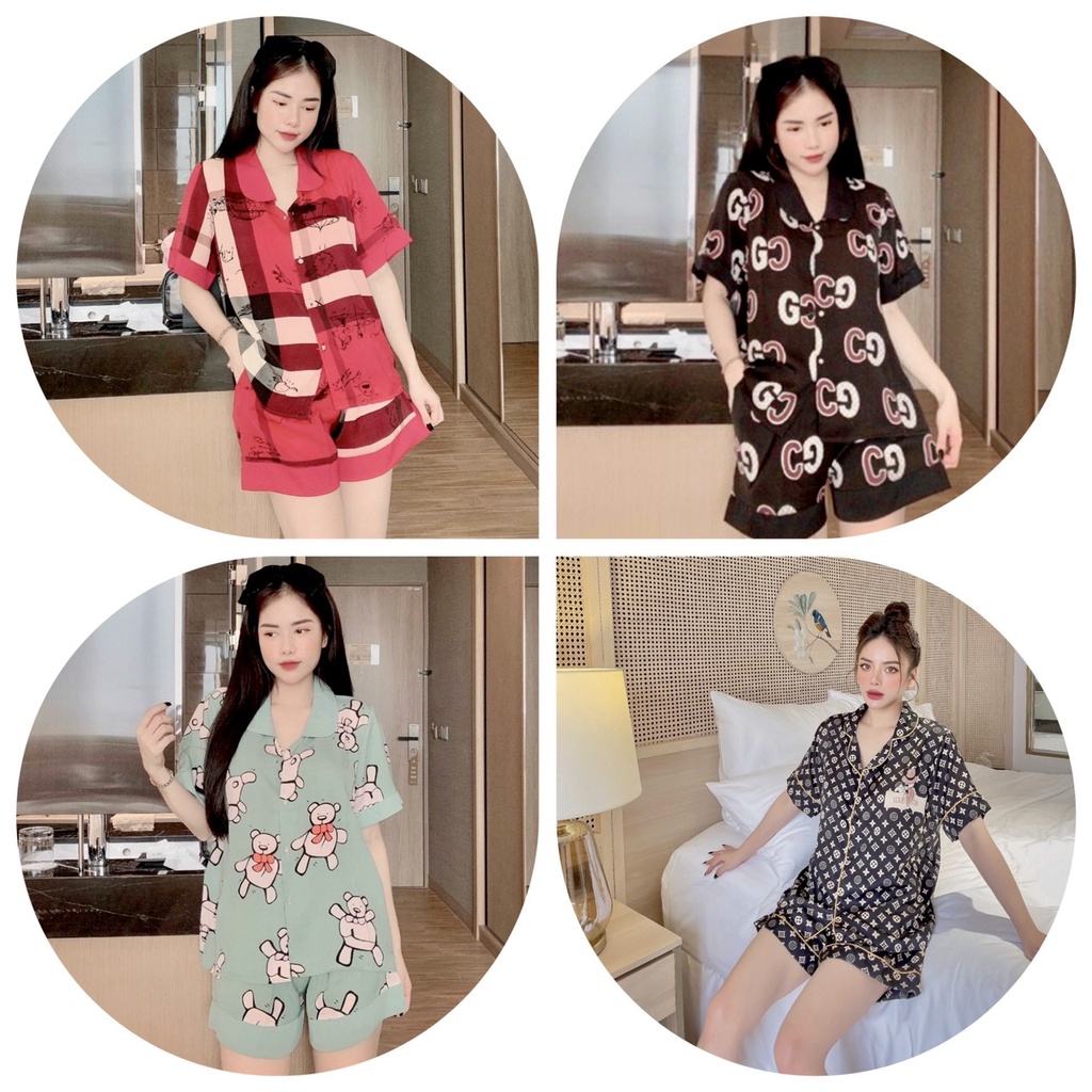 Đồ Ngủ Nữ, Lụa Mango, Pijama - Tiểu Thư Xinh Xắn, Cao Cấp Tay Ngắn, Siêu mịn, siêu mát, đồ bộ, bộ đồ mặc ở nhà