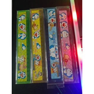 Combo 10 cây thước kẻ hình Doraemon lấp lánh dài 18cm