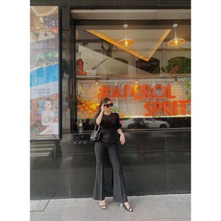 Quần ống loe Cói Design