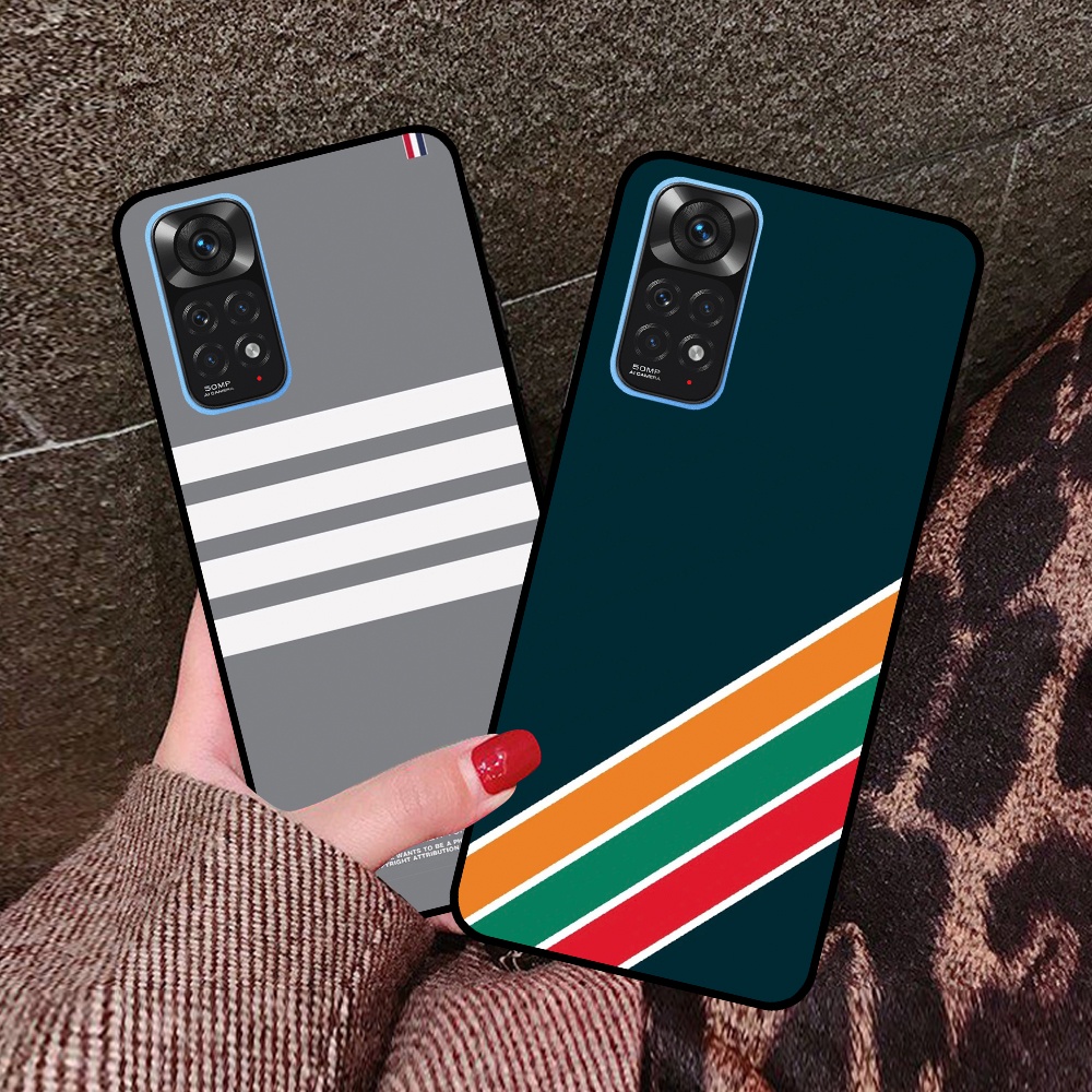 Ốp Xiaomi Redmi Note 11 4G/5G / Note 11s / Note 11 Pro / Note 11 Pro China in hình sọc caro, họa tiết đen trắng dễ thươn