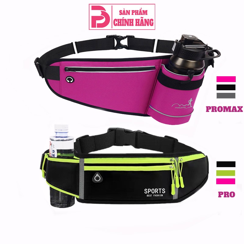 Túi đeo bụng chạy bộ Prowin Fitness đựng nước đựng điện thoại chống nước phản quang