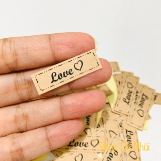 100 Nhãn Dán Sticker “LOVE❤️” Nhí 0.8x3cm
