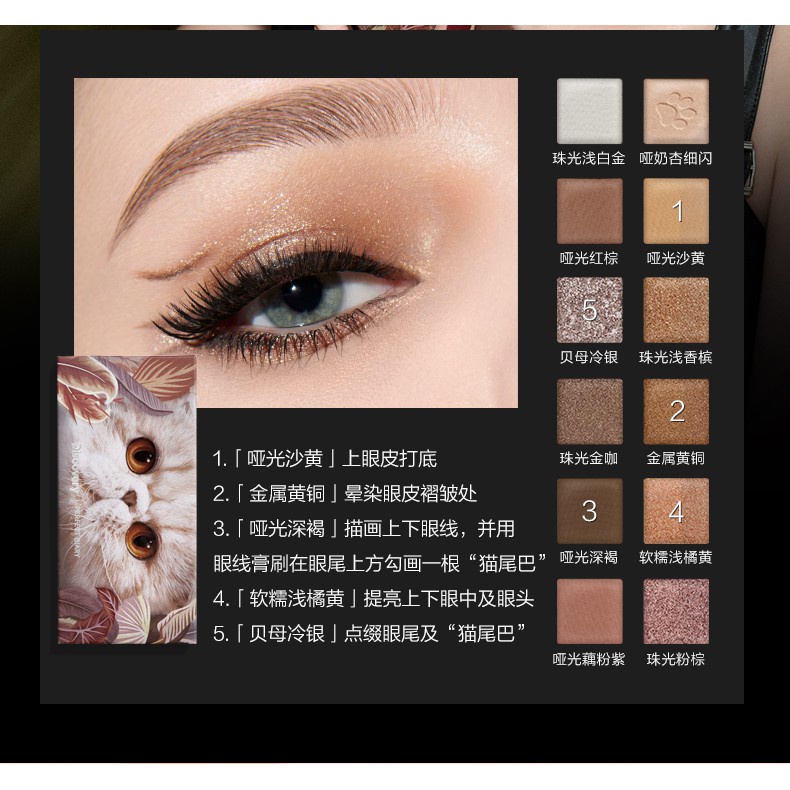 Bảng Phấn Mắt Chống Thấm Nước Trang Điểm Hoàn Hảo