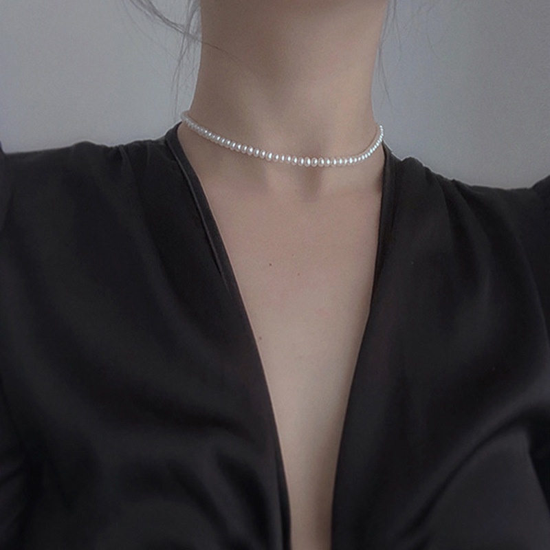 Vòng cổ choker We Flower mạ vàng 14k đính ngọc trai sang trọng cao cấp