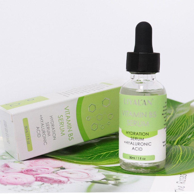 Serum Vitamin B5 LIYALAN với axit hyaluronic dưỡng ẩm ngừa sưng da hiệu quả 30ml