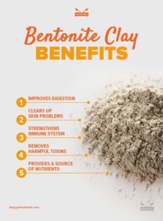 Bột đất sét xám bentonie clay da dầu mụn