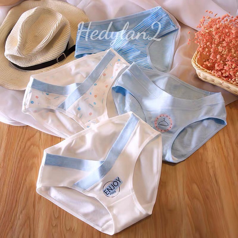 Quần lót Bầu chất cotton siêu sịn với nhiều kiểu dáng mầu sắc xinh xắn mặc cả trước và sau sinh cho mẹ Bầu CS101