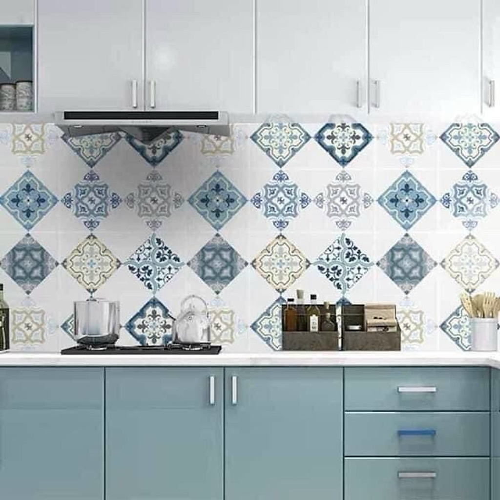 ⛔GIADUNGDUYLONG⛔ Cuộn giấy hoa dán bếp (LOẠI DÁN BẾP - LOẠI HOA)