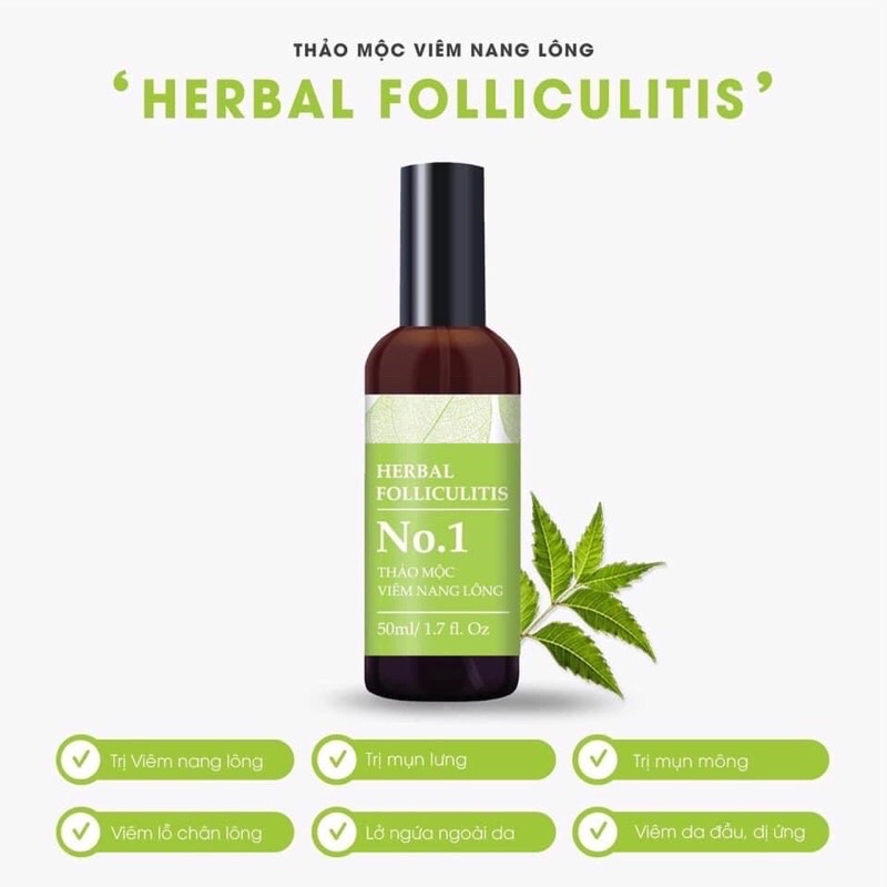 Xịt thảo mộc viêm nang lông(50ml)