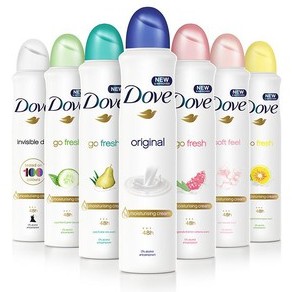 Xịt Khử Mùi Nữ Hạt Lựu Dove Go Fresh 150ml