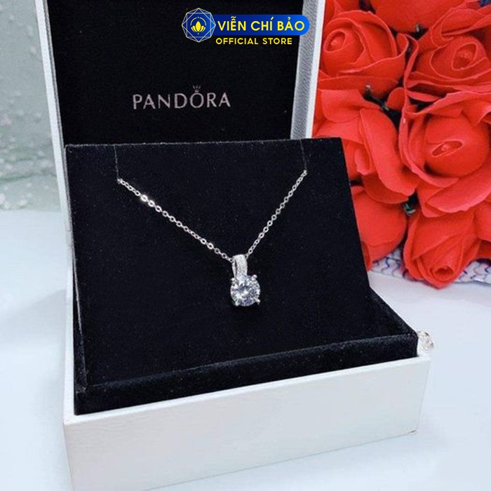 Dây chuyền bạc nữ Jenefer trắng chất liệu bạc 925 thời trang phụ kiện trang sức Viễn Chí Bảo D400652