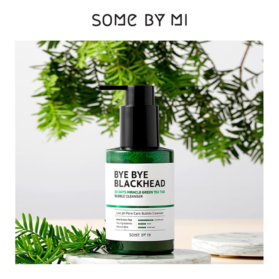 Sữa Rửa Mặt Dành Cho Da Mụn Đầu Đen Some By Mi Blackhead 30 Days Miracle Bubble Cleanser 120g