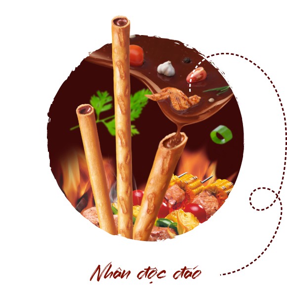 Bánh que Lotte Toppo hương vani nhân socola hộp 40g