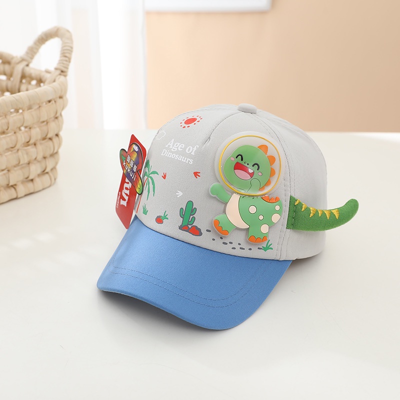 Mũ Lưỡi Trai Chống Nắng Họa Tiết Khủng Long Hoạt Hình Dễ Thương Cho Bé