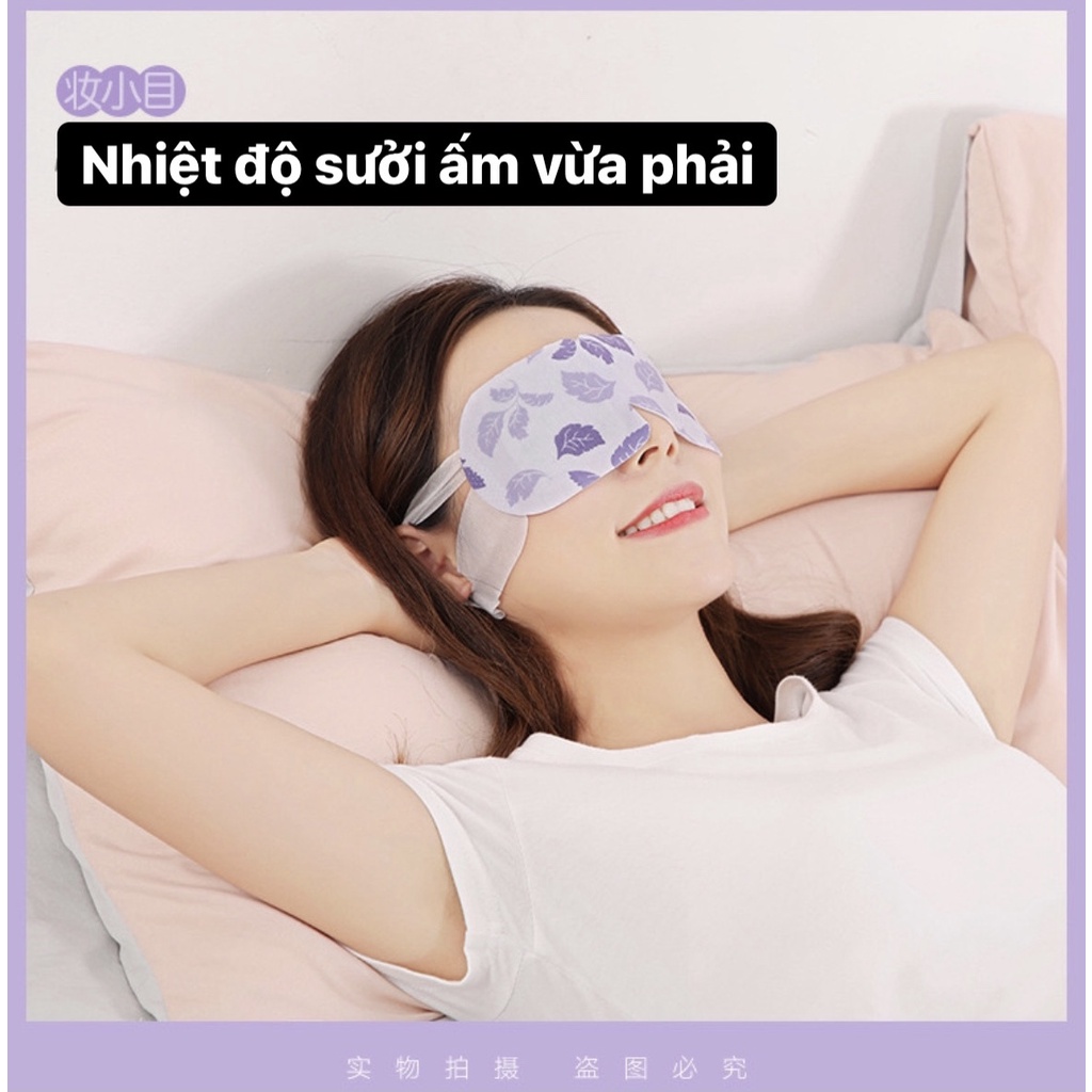 Mặt nạ chườm nóng mắt, mask mắt nóng giúp thư giãn, giảm quầng thâm mắt giúp mắt thư giãn bằng hơi nước