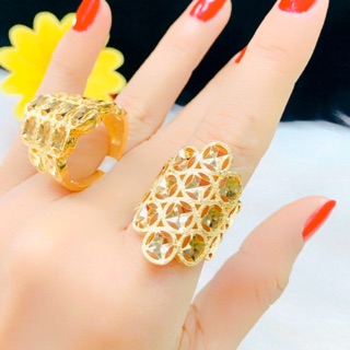 Nhẫn nữ màu vàng 18 cao cấp mẫu mới về