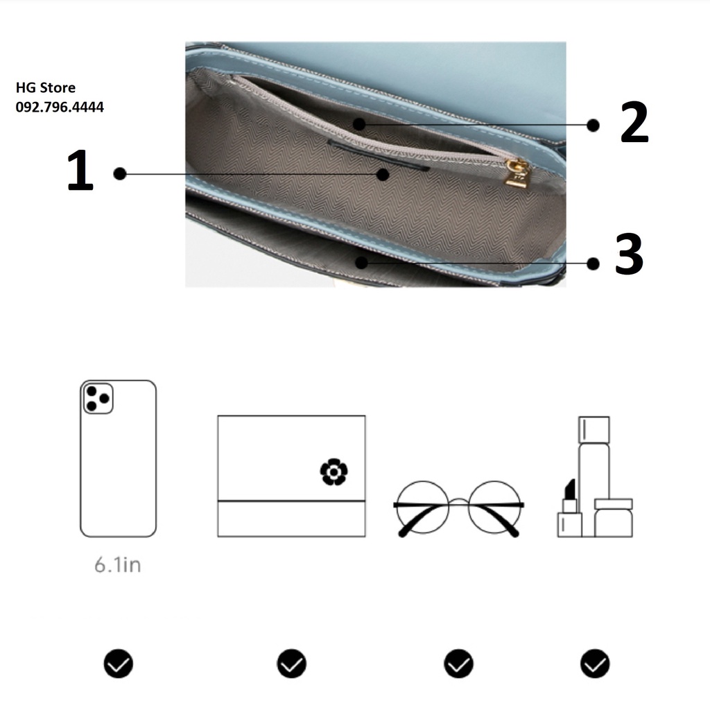 Túi Xách Nữ Hàn Quốc Da Bò Italy Cao Cấp Zooler FullBox ZL013 Size 20cm Làm Quà Tặng, Sinh Nhật, Quà Biếu