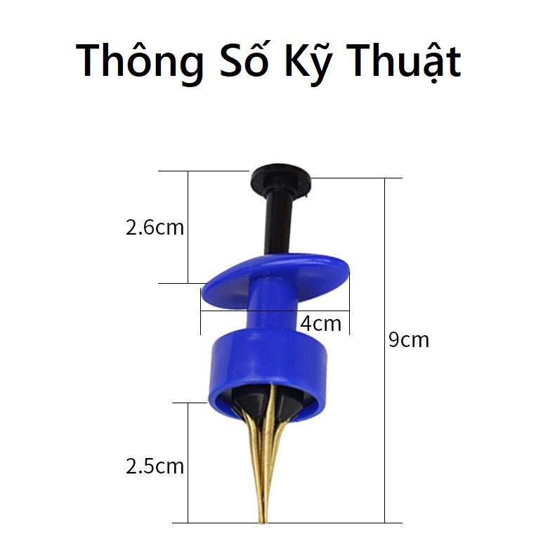 Dụng Cụ Kẹp Mồi Giun , Trùn Chỉ , Kẹp Mồi Hạt Câu Cá  , cực kỳ tiện lợi