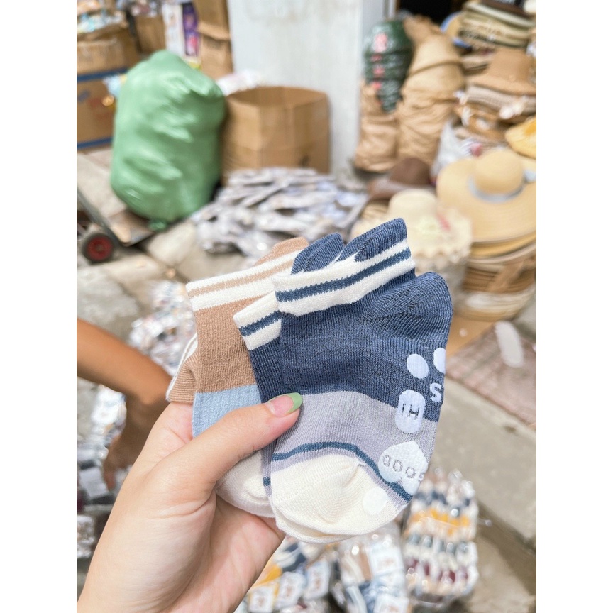 VỚ CHỐNG TRƯỢT KIDSOCK MẪU KẺ