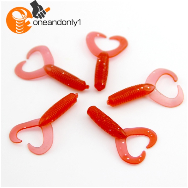 Mồi Giun Cao Su Giả Câu Cá 5 Màu 5.5cm ~ 7cm