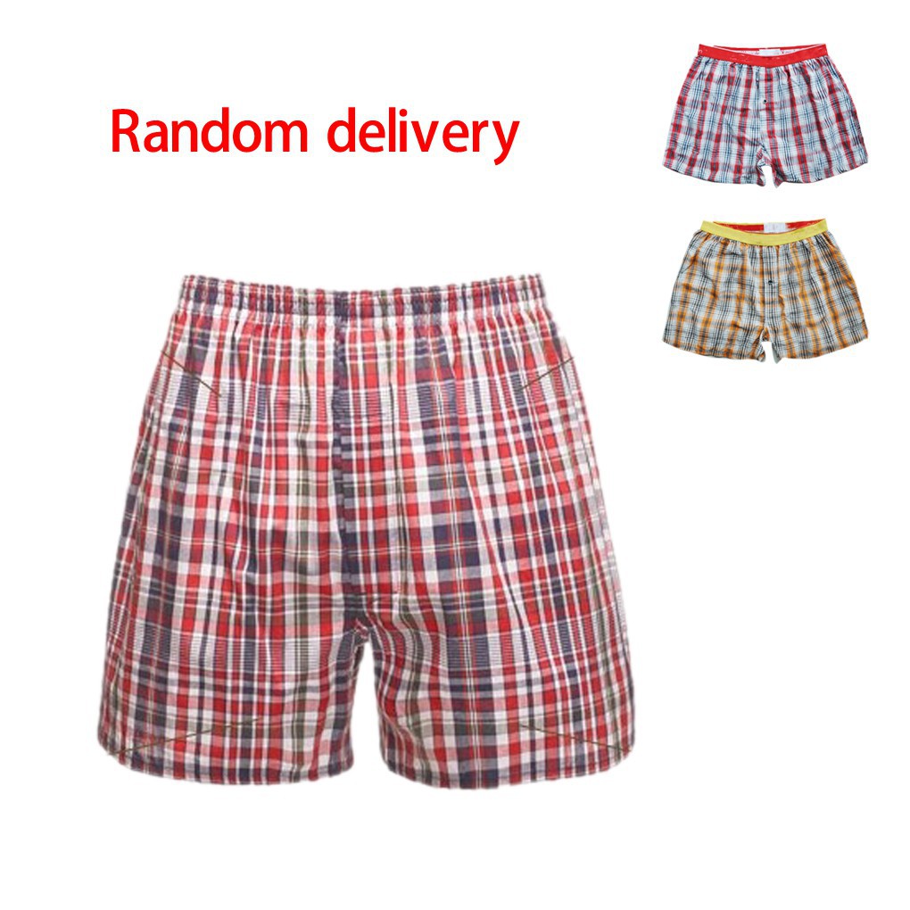 Quần short ngắn đi biển dành cho Nam vải Cotton (màu ngẫu nhiên)