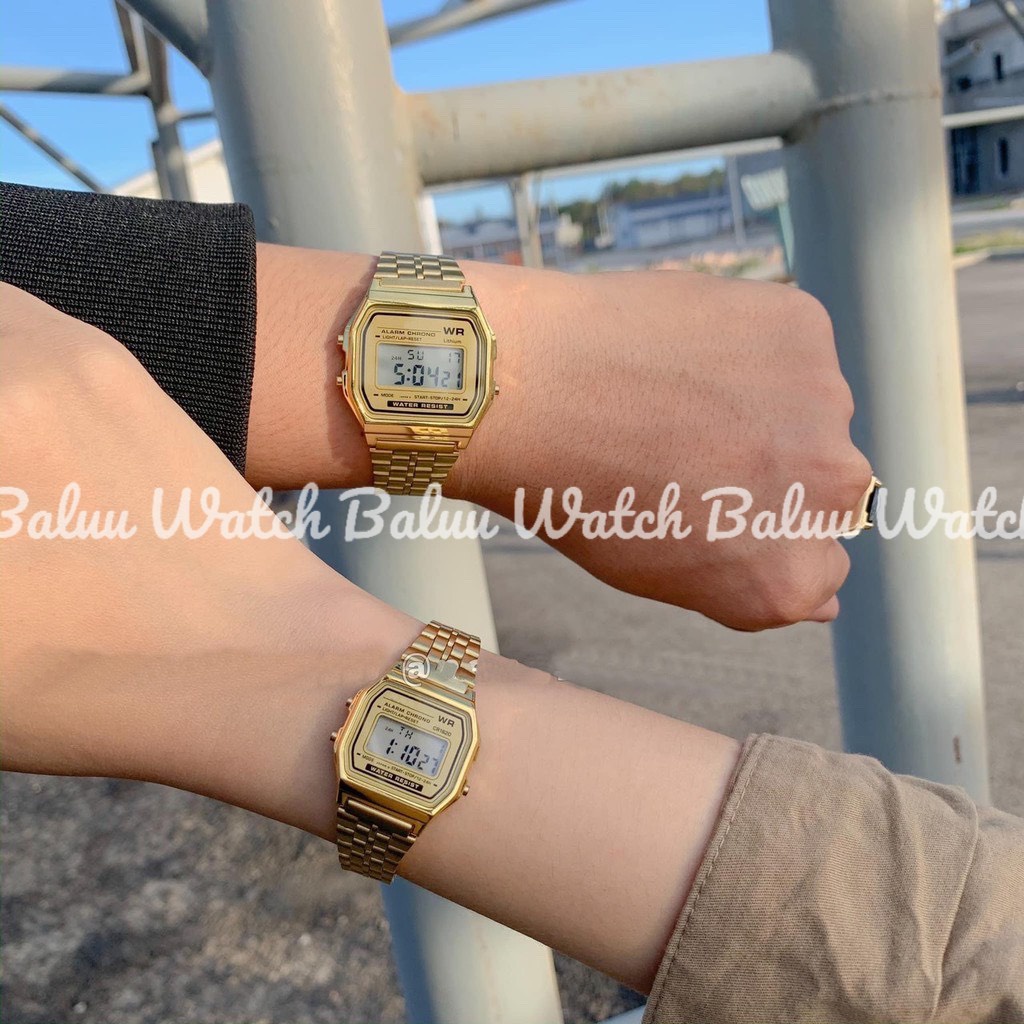 Đồng hồ nam, nữ WR unisex dây thép kiểu dáng thể thao cho tuổi teen | BigBuy360 - bigbuy360.vn