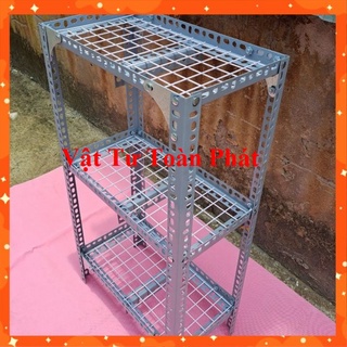 Kệ sắt V lỗ Mini khung kệ V3x3cm ( lưới sắt ô vuông) chiều rộng và chiều cao nhiều kích thước
