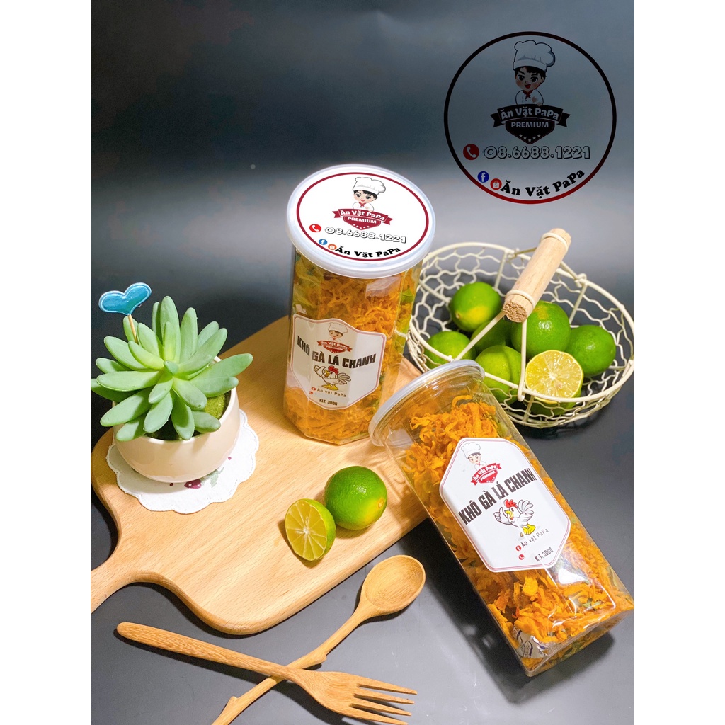 Khô gà lá chanh PaPa 300gr, đồ ăn vặt Hà Nội | BigBuy360 - bigbuy360.vn
