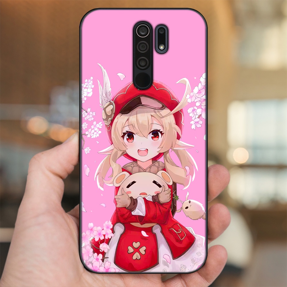 Ốp lưng Xiaomi Redmi 9 viền đen in hình Klee Genshin Impact