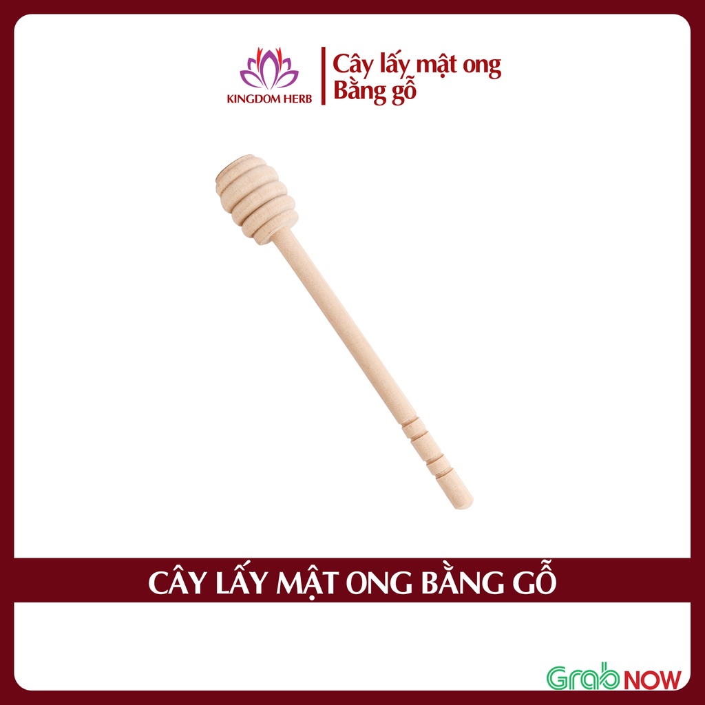 Cây lấy mật ong saffron bằng gỗ Kingdom cao cấp 15 cm