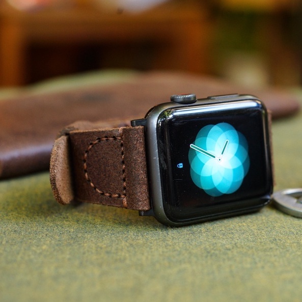 Dây đồng hồ Apple Watch , Iwatch , Iphone Watch Da Bò Kiểu Phi Công RAM Leather Pilot  Bền Đẹp