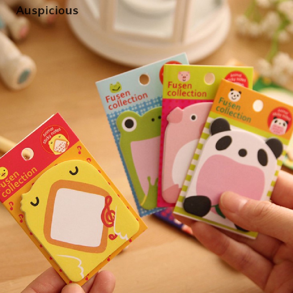 Tập giấy dán ghi chú đánh dấu trang sách chỉ mục kiểu dáng động vật hoạt hình đáng yêu