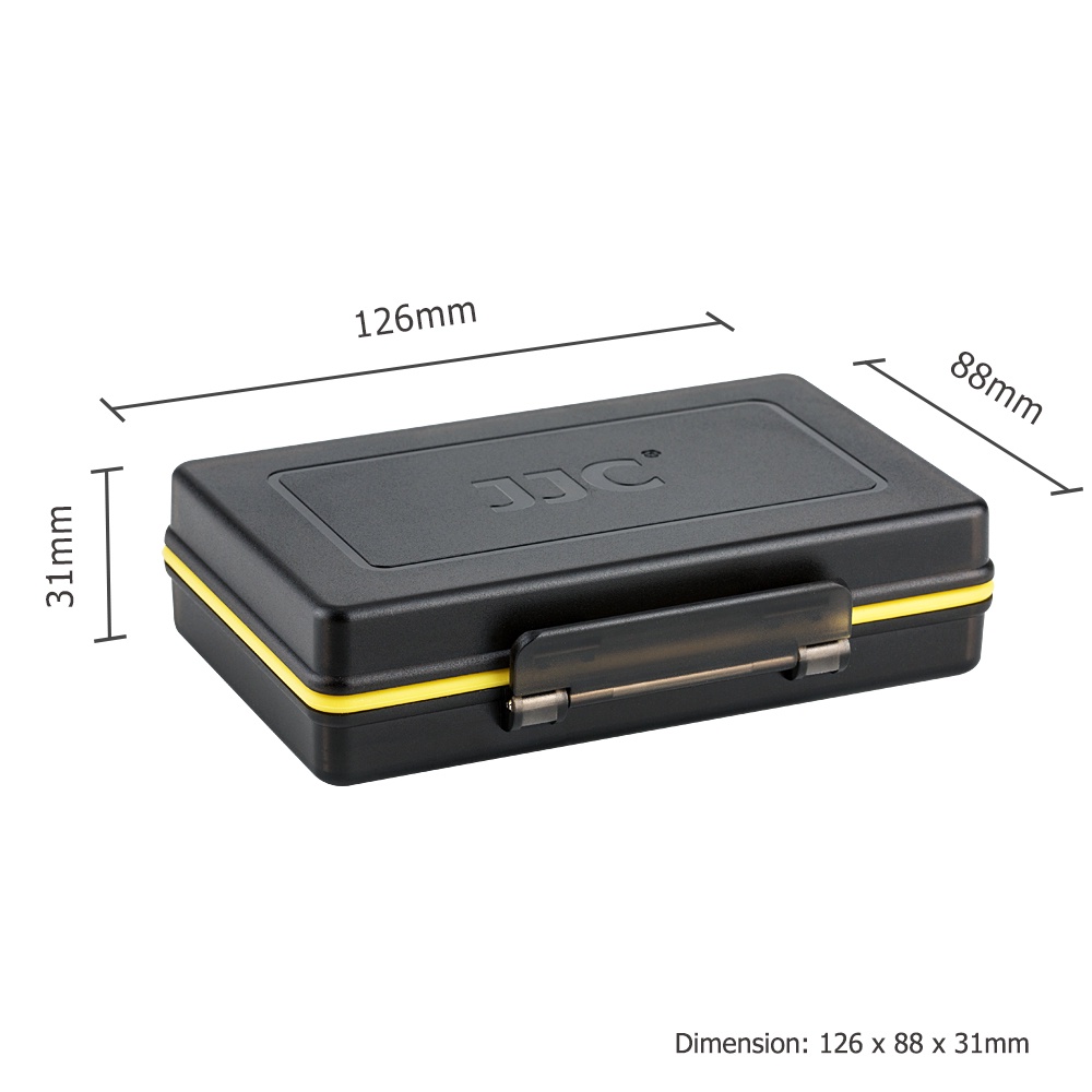 JJC 2 trong 1 Hộp đựng pin máy ảnh Giá đỡ lưu trữ thẻ nhớ cho SD Micro SD XQD NP-W126S NP-W126 NP-FW50 NP-95 NP-BX1 LP-E6 LP-E6N LP-E6NH LP-E8 LP-E12 LP- E17 EN-EL15c EN-EL15b EN-EL15a EN-EL15 EN-EL14 BLS-5 BLN-1
