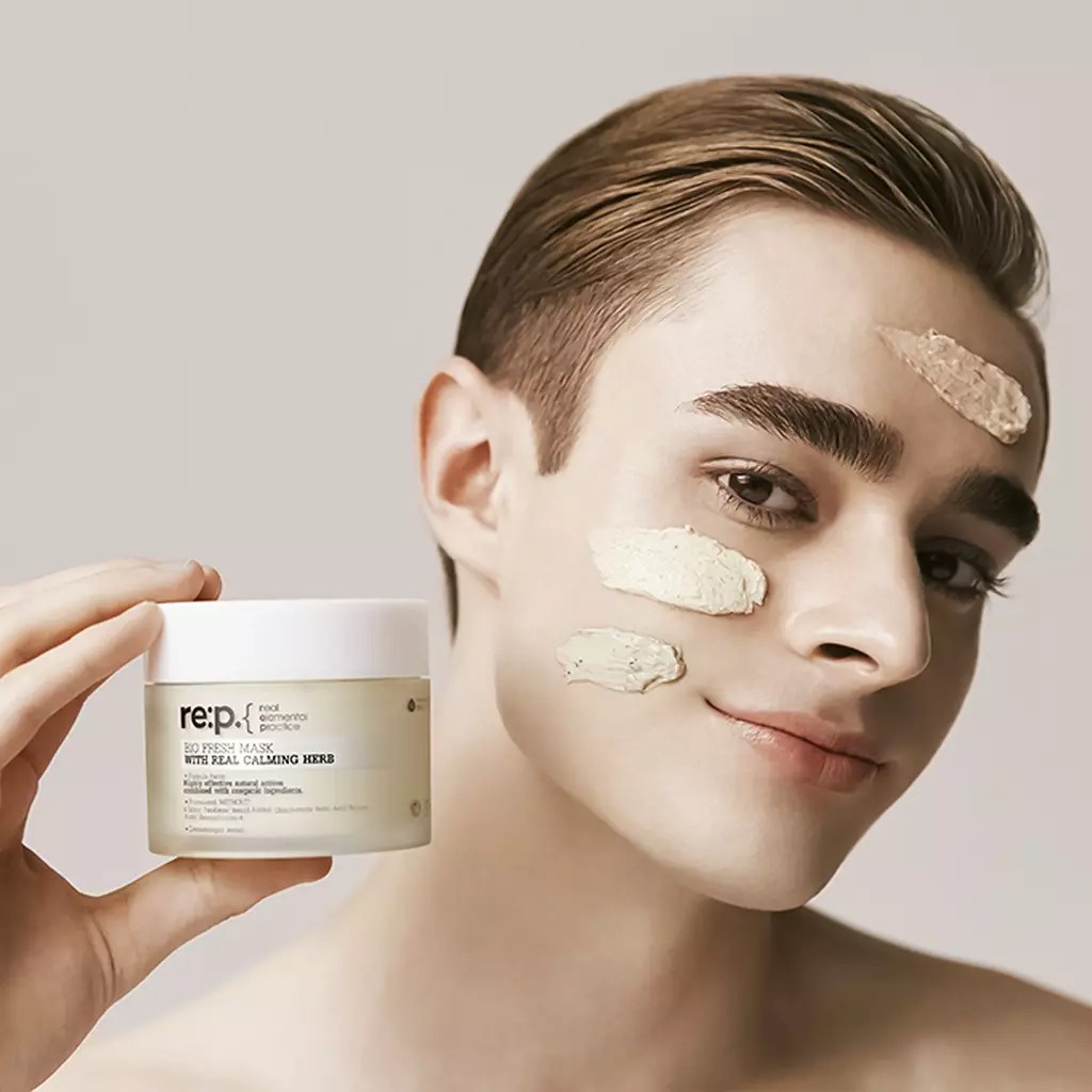 Mặt Nạ Đất Sét Hữu Cơ RE:P Bio Fresh Mask With Rep Real Herbs Cấp ẩm Phục Hồi Da 130g