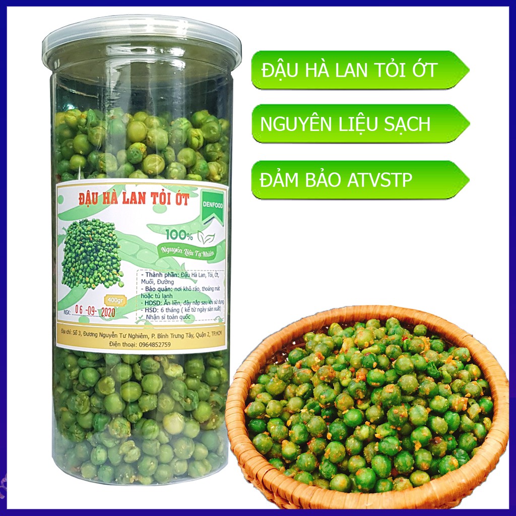 Đậu Hà Lan Rang Tỏi Ớt - 1 hủ 430g