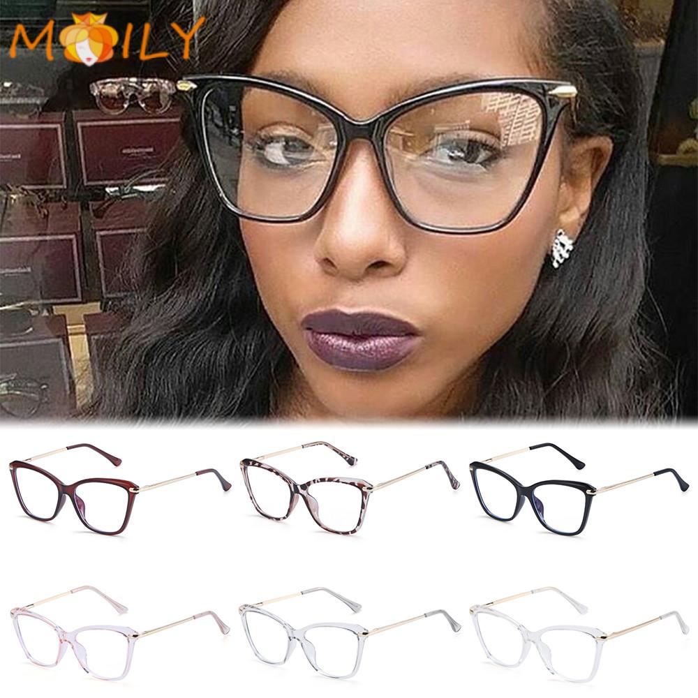 MOILY Fashion Computer Glasses Reading Gaming Glasses Eyeglasses Blue Light Blocking Glasses Women & Men Anti Eye Eyestrain Square Frame...