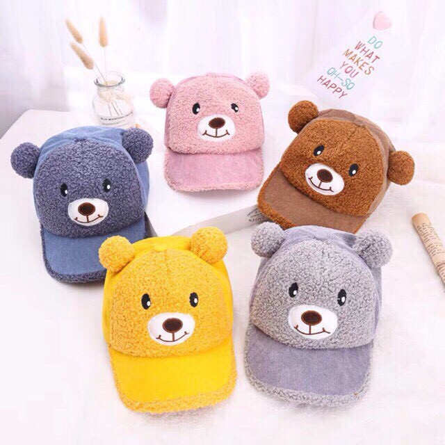 Mũ gấu có tiếng kêu cho bé từ 1-5 tuổi