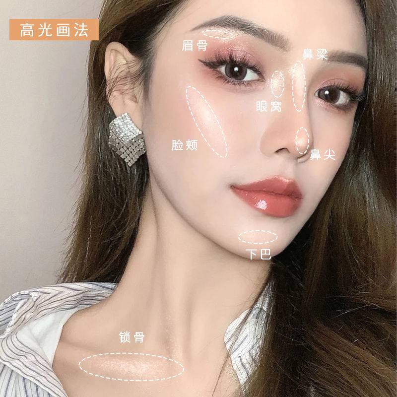 Phấn bắt sáng tạo khối trang điểm lấp lánh