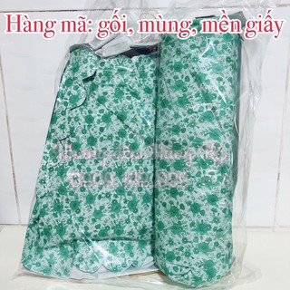 Hàng mã mùng, mền, gối giấy.