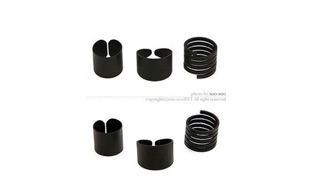 Set 3 chiếc nhẫn thời trang màu đen