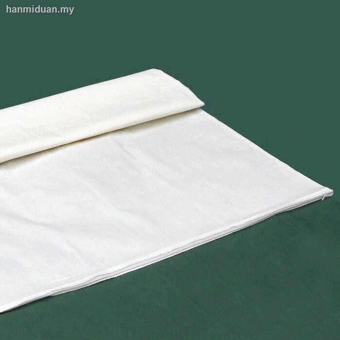 Bộ Vỏ Chăn Ga Gối Đệm 0.9m Màu Trắng Chất Liệu Polyester