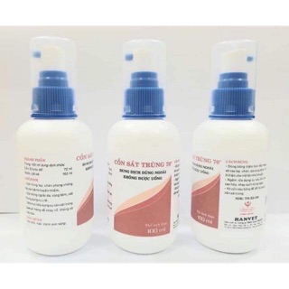 Set 3 lọ cồn xịt sát khuẩn