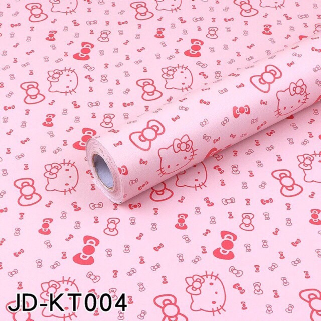 Giấy dán tường 10mx45cm hello kitty kt004